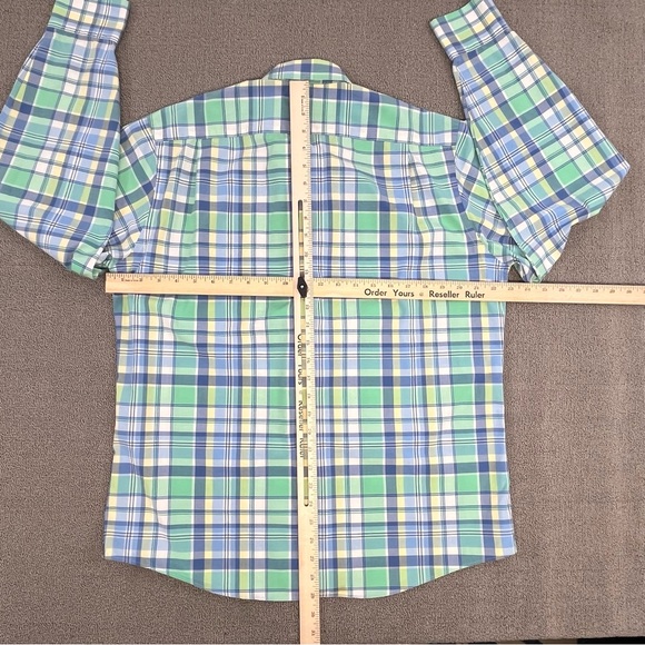 Southern Tide Shirt Large Button Up Plaid Long Sleeve Tailored Fit Preppy Men - Picture 11 of 15